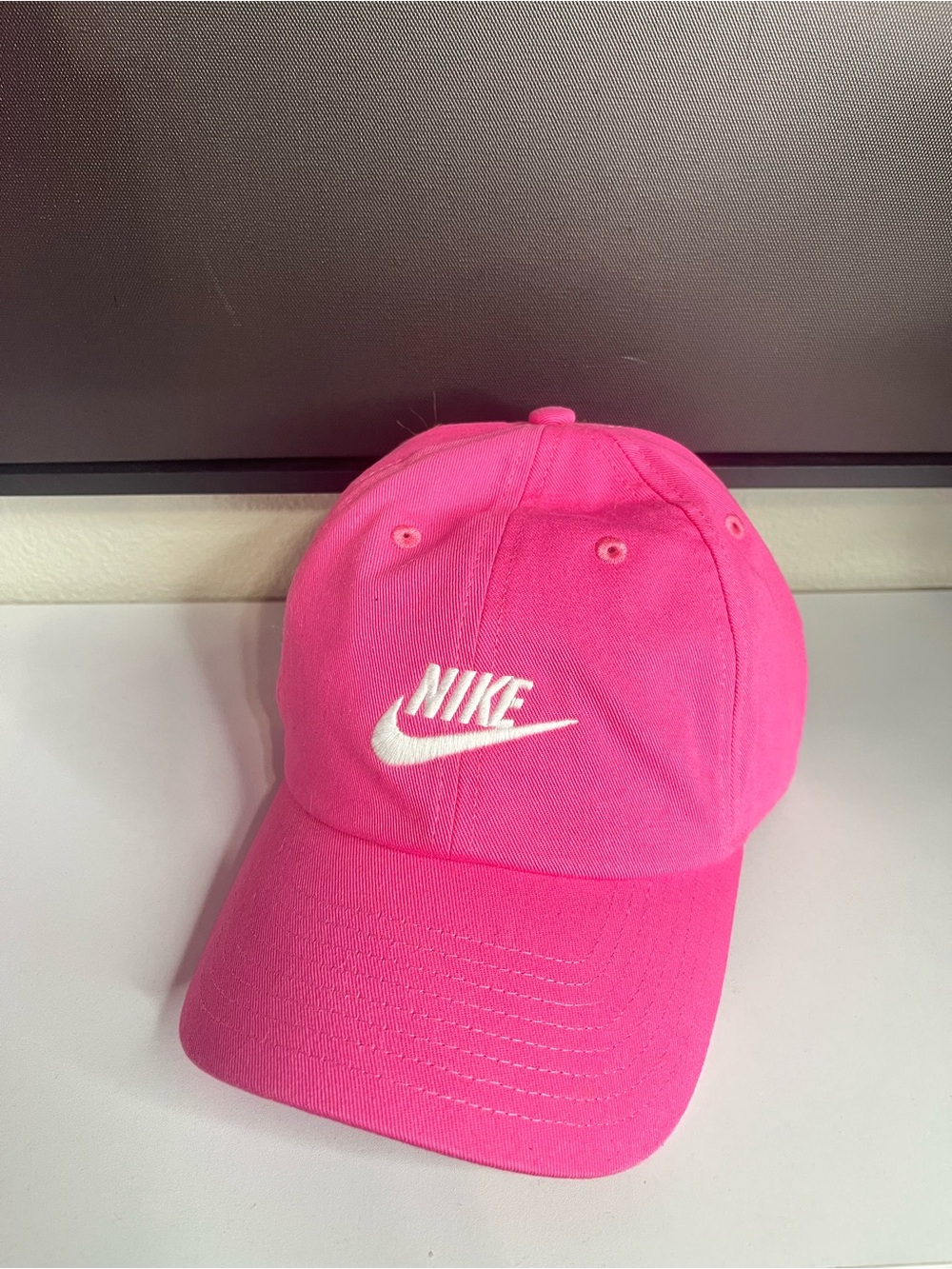 Nike Hot Pink Cap with White Swoosh